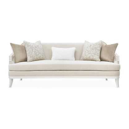 AICO by Michael Amini - La Marisia Chenille Sofa - Tranquil/Creamy Pearl - 9089815-TRQUL-124 veiw 5
