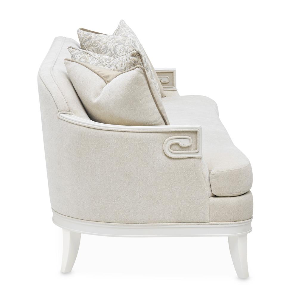 AICO by Michael Amini - La Marisia Chenille Sofa - Tranquil/Creamy Pearl - 9089815-TRQUL-124 veiw 6