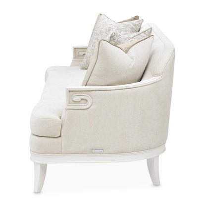AICO by Michael Amini - La Marisia Chenille Sofa - Tranquil/Creamy Pearl - 9089815-TRQUL-124 veiw 7