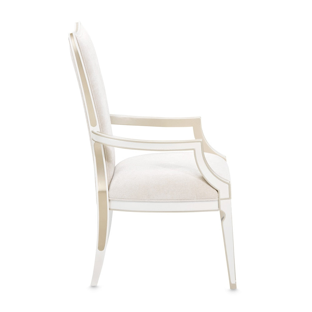 AICO by Michael Amini - La Marisia Dining Arm Chair, Set of 2 - Tranquil/Creamy Pearl - 9089004-112 veiw 8