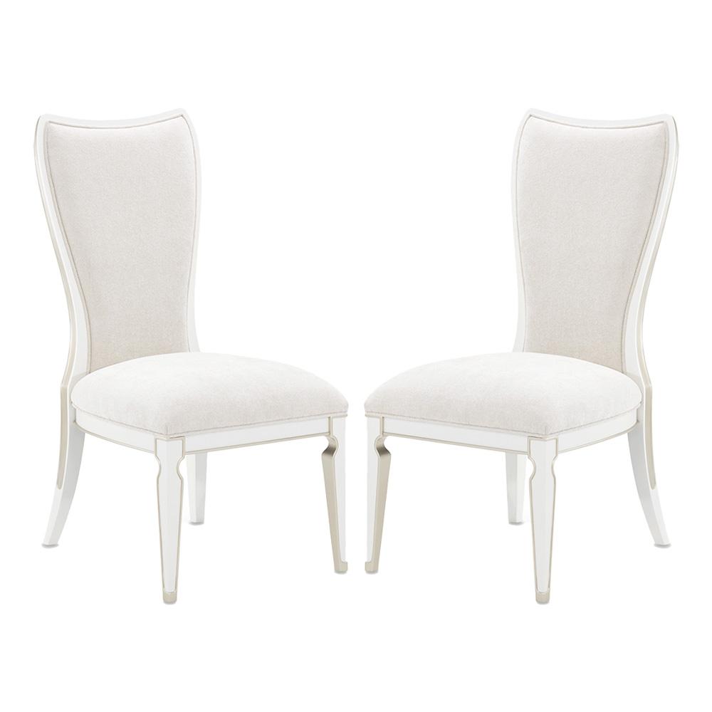 AICO by Michael Amini - La Marisia Dining Side Chair, Set of 2 - Tranquil/Creamy Pearl - 9089003-112 veiw 1