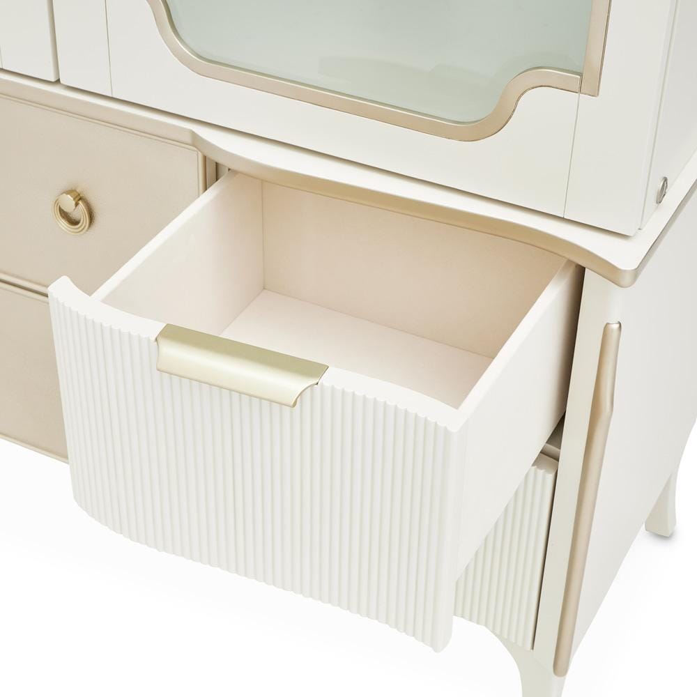 AICO by Michael Amini - La Marisia Display Cabinet - Creamy Pearl - 9089209-112 veiw 7