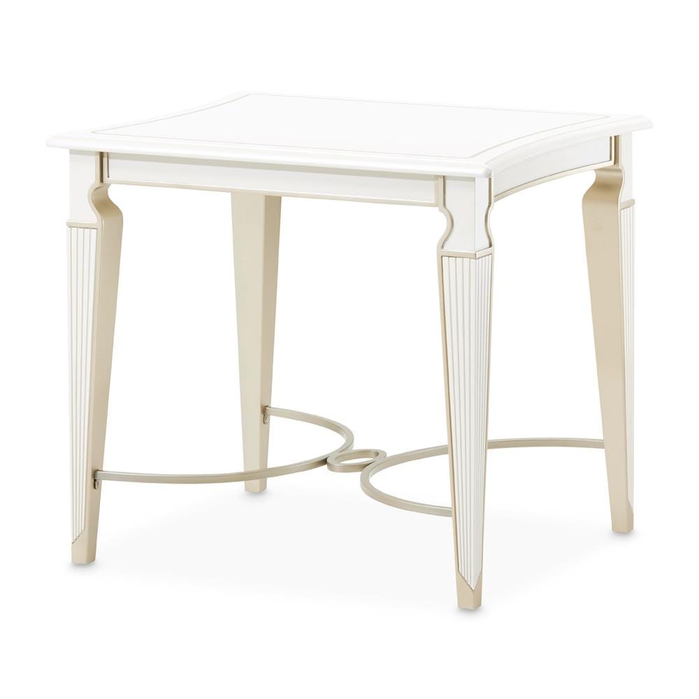 AICO by Michael Amini - La Marisia End Table - Creamy Pearl - 9089202-112 veiw 1