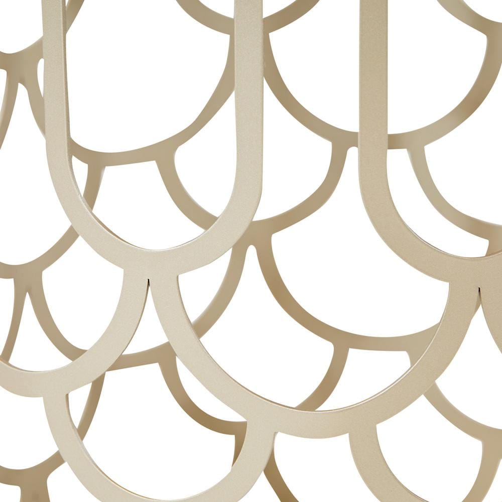 AICO by Michael Amini - La Marisia Marble Chairside Table - Creamy Pearl/Champagne - 9089225-112 veiw 5