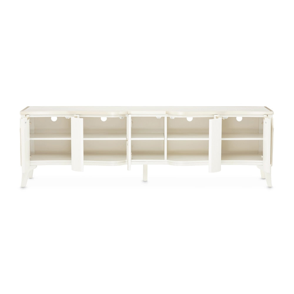 AICO by Michael Amini - La Marisia Media Cabinet - Creamy Pearl - 9089081-112 veiw 4