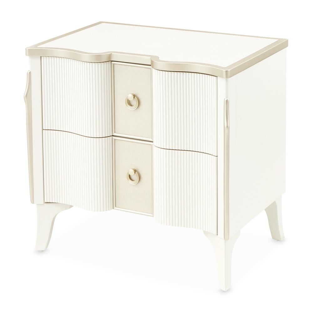 AICO by Michael Amini - La Marisia Nightstand - Creamy Pearl - 9089040-112 veiw 1
