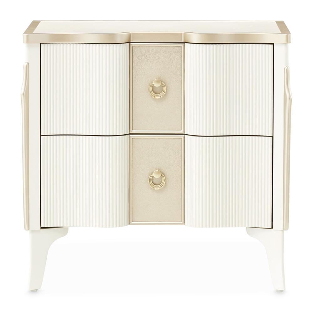 AICO by Michael Amini - La Marisia Nightstand - Creamy Pearl - 9089040-112 veiw 2