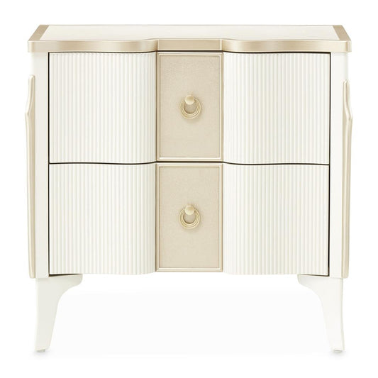 AICO by Michael Amini - La Marisia Nightstand - Creamy Pearl - 9089040-112 veiw 2