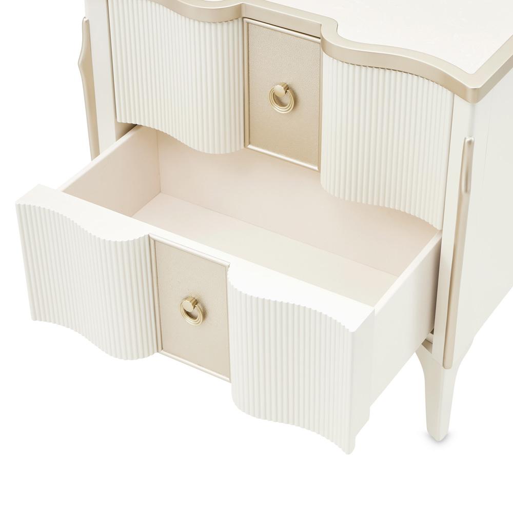 AICO by Michael Amini - La Marisia Nightstand - Creamy Pearl - 9089040-112 veiw 7