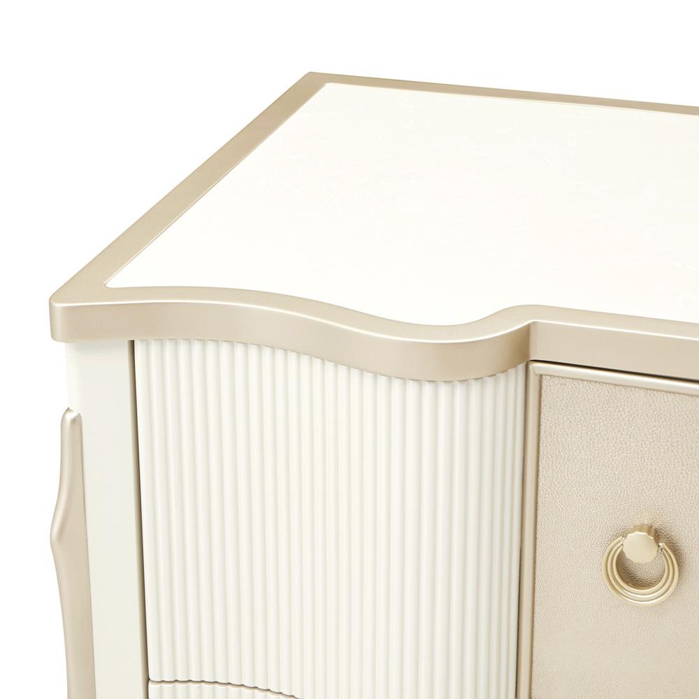 AICO by Michael Amini - La Marisia Nightstand - Creamy Pearl - 9089040-112 veiw 9