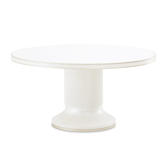 AICO by Michael Amini - La Marisia Round Dining Table - Creamy Pearl - 9089001-112 veiw 1