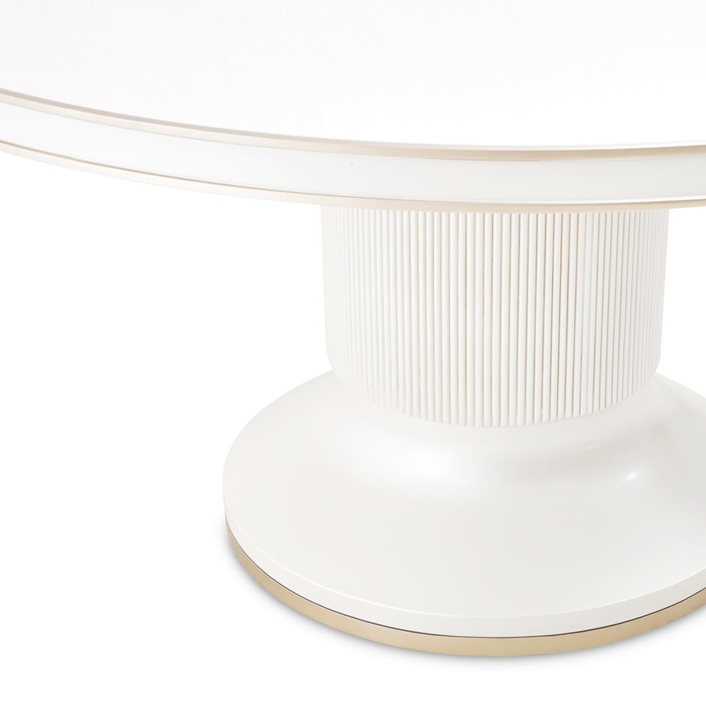 AICO by Michael Amini - La Marisia Round Dining Table - Creamy Pearl - 9089001-112 veiw 3
