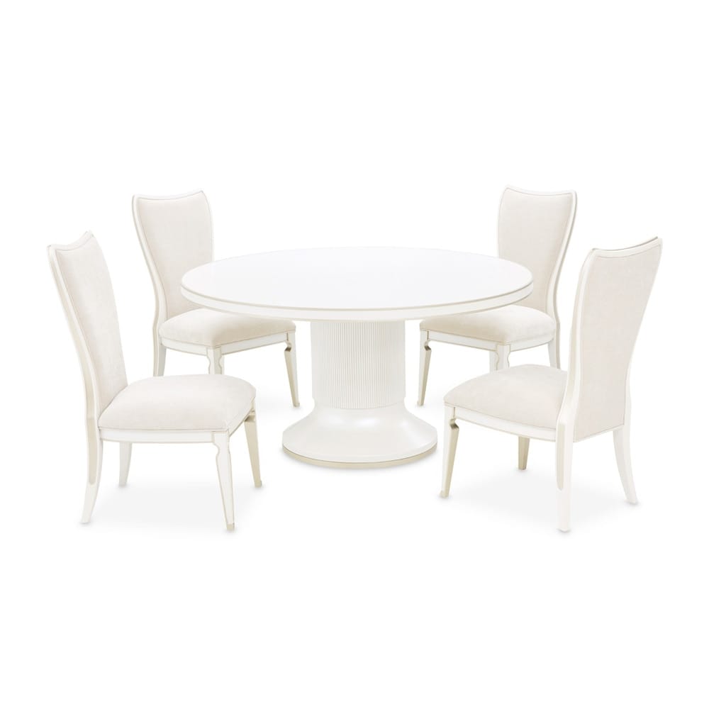 AICO by Michael Amini - La Marisia Round Dining Table - Creamy Pearl - 9089001-112 veiw 8