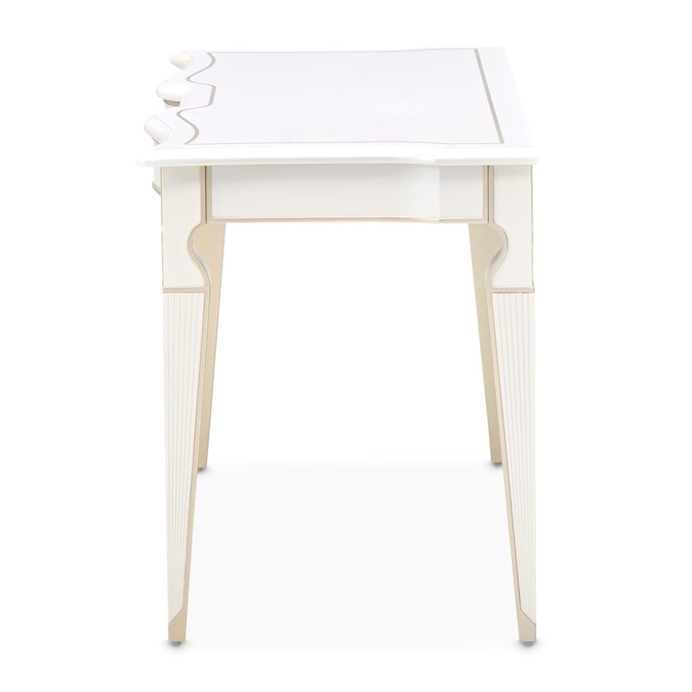 AICO by Michael Amini - La Marisia Vanity Desk - Creamy Pearl - 9089058-112 veiw 3