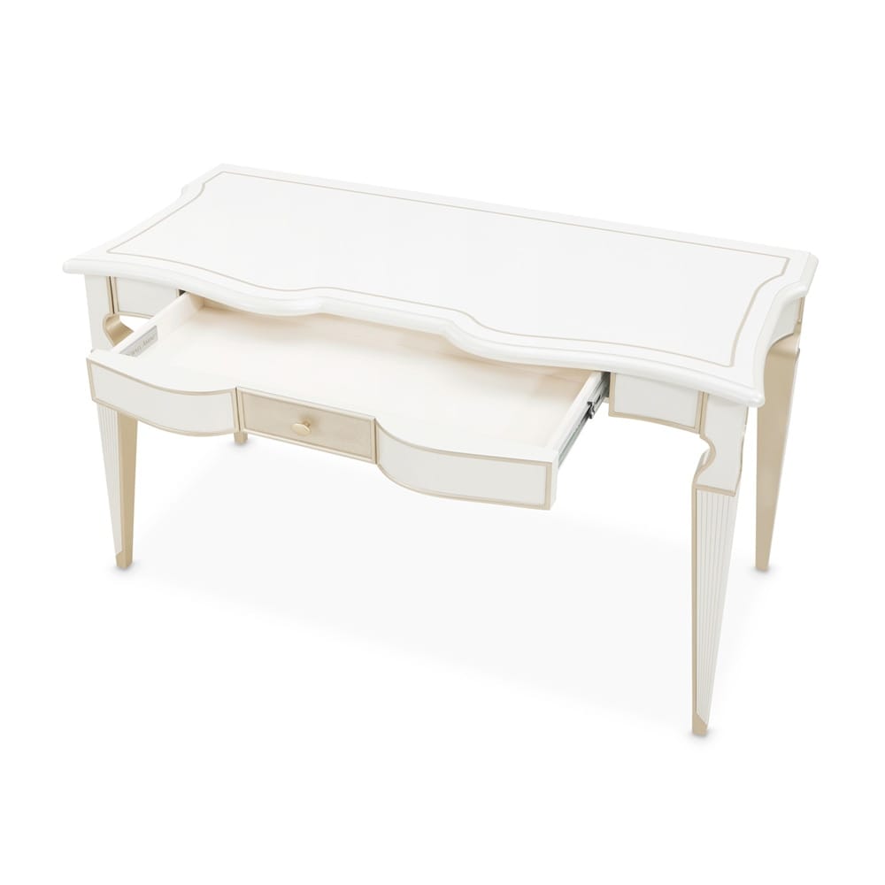 AICO by Michael Amini - La Marisia Vanity Desk - Creamy Pearl - 9089058-112 veiw 5