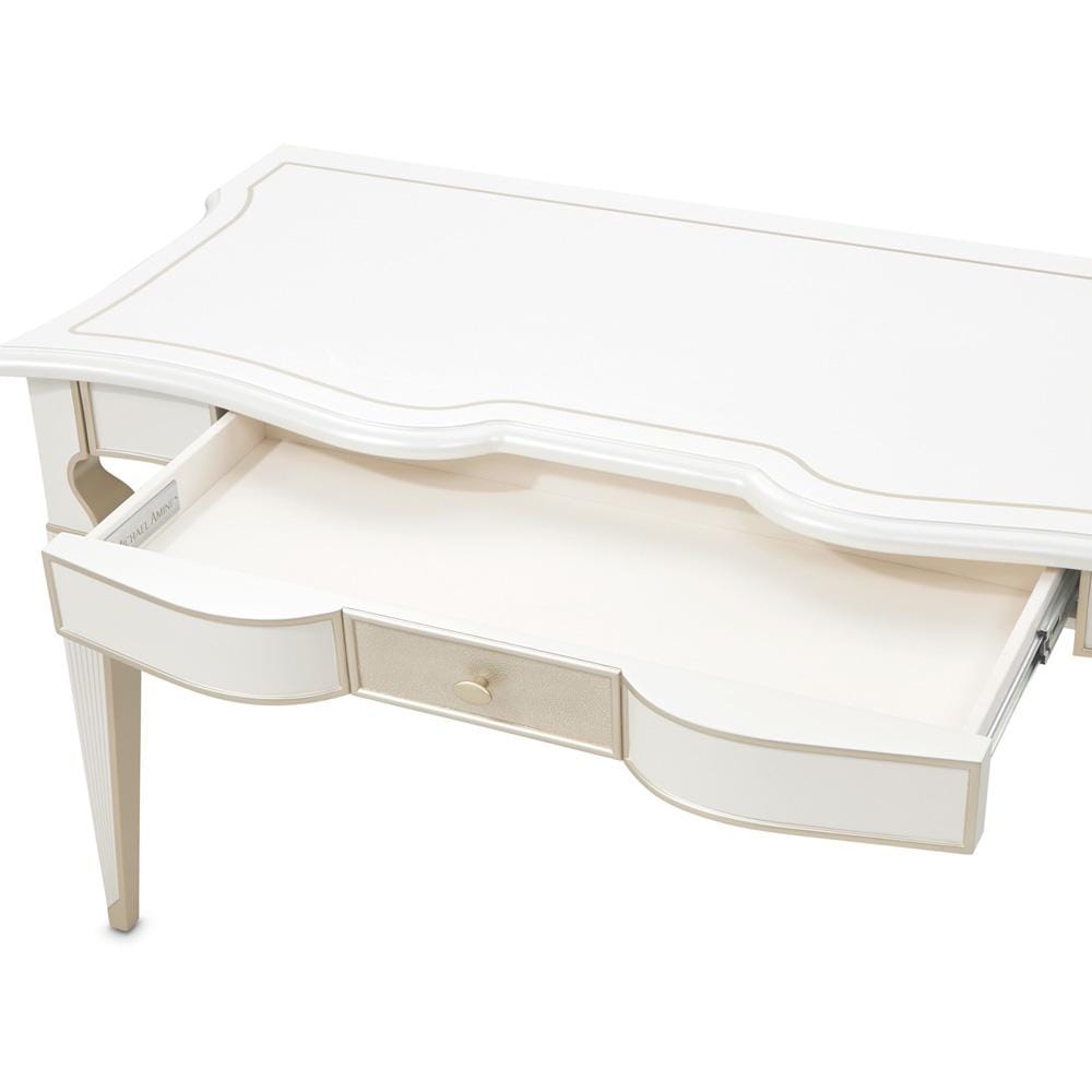AICO by Michael Amini - La Marisia Vanity Desk - Creamy Pearl - 9089058-112 veiw 6