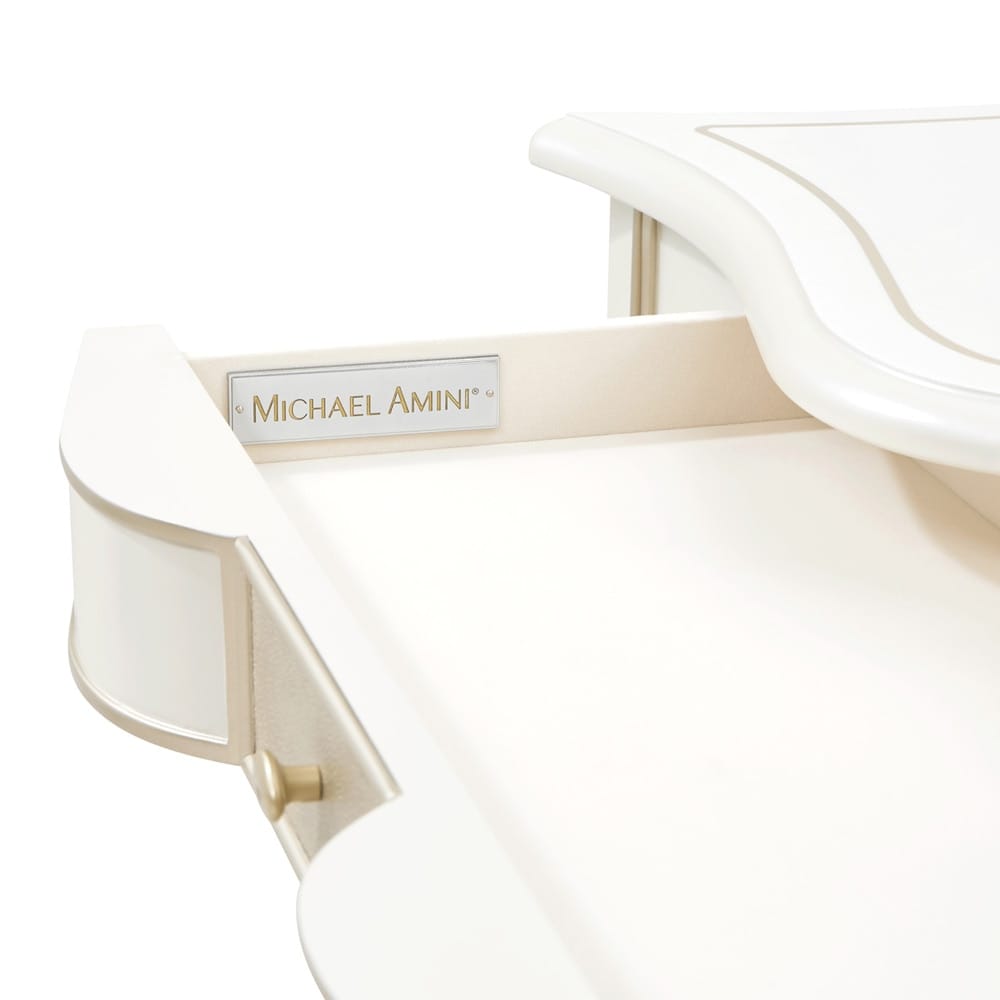 AICO by Michael Amini - La Marisia Vanity Desk - Creamy Pearl - 9089058-112 veiw 7