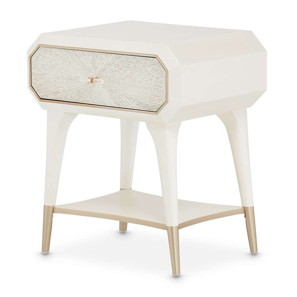 AICO by Michael Amini - La Rachelle 1-Drawer Nightstand - Champagne - 9034040-136 veiw 1