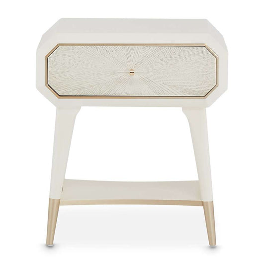 AICO by Michael Amini - La Rachelle 1-Drawer Nightstand - Champagne - 9034040-136 veiw 2