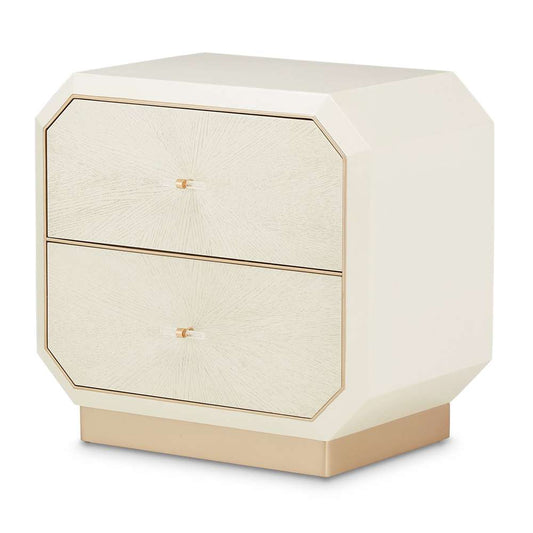 AICO by Michael Amini - La Rachelle 2-Drawer Nightstand - Champagne - 9034042-136 veiw 1