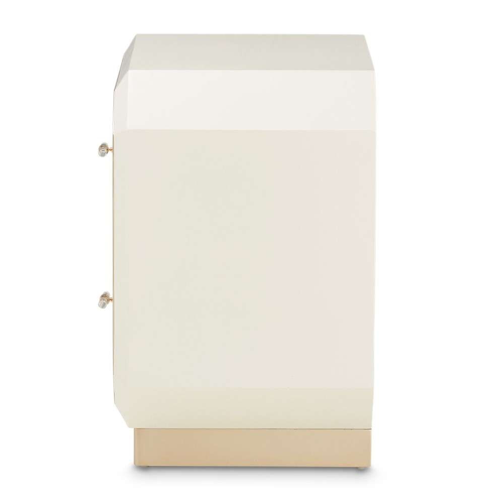 AICO by Michael Amini - La Rachelle 2-Drawer Nightstand - Champagne - 9034042-136 veiw 3