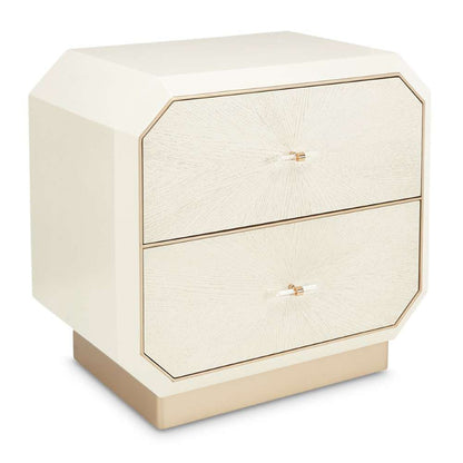 AICO by Michael Amini - La Rachelle 2-Drawer Nightstand - Champagne - 9034042-136 veiw 7