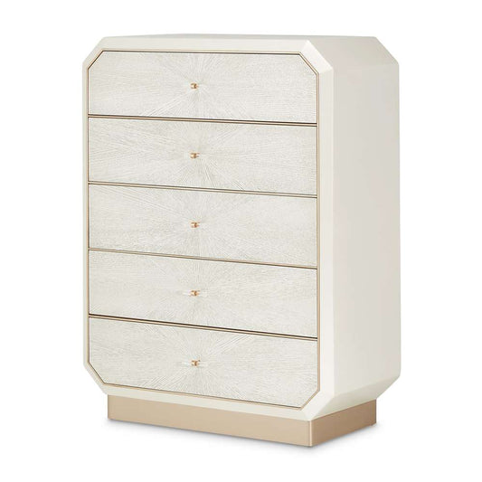 AICO by Michael Amini - La Rachelle 5-Drawer Chest - Champagne - 9034070SA-136 veiw 1