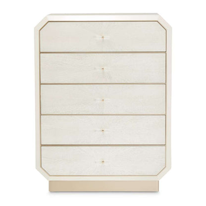AICO by Michael Amini - La Rachelle 5-Drawer Chest - Champagne - 9034070SA-136 veiw 2