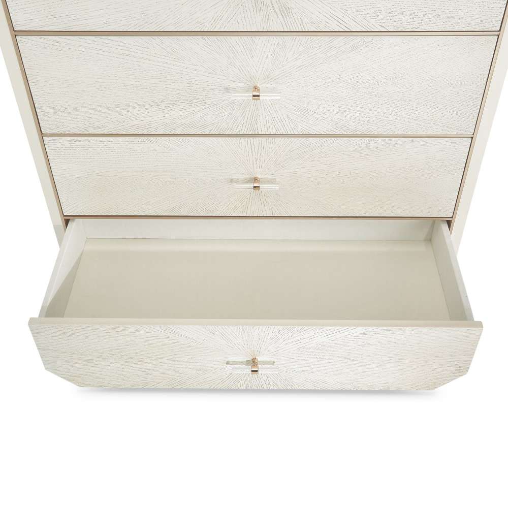 AICO by Michael Amini - La Rachelle 5-Drawer Chest - Champagne - 9034070SA-136 veiw 6