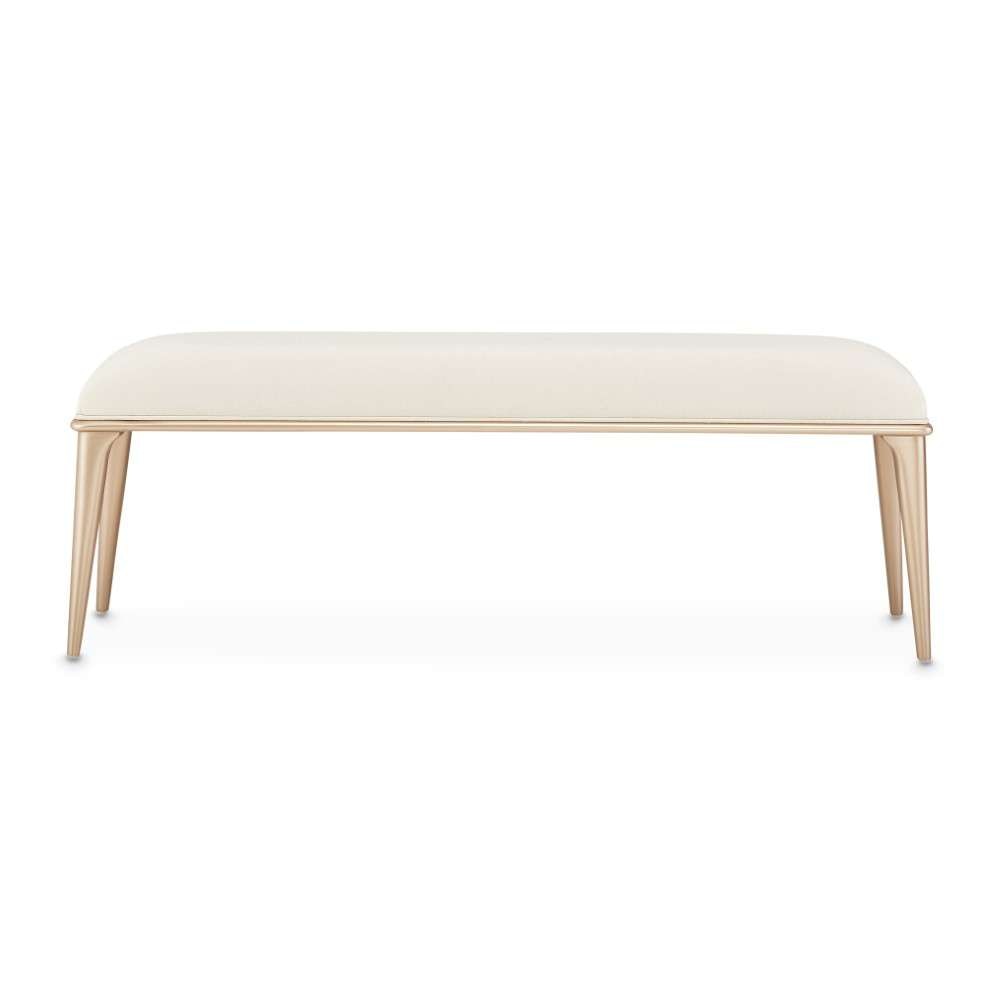AICO by Michael Amini - La Rachelle Bed Bench - Champagne - 9034904-136 veiw 2