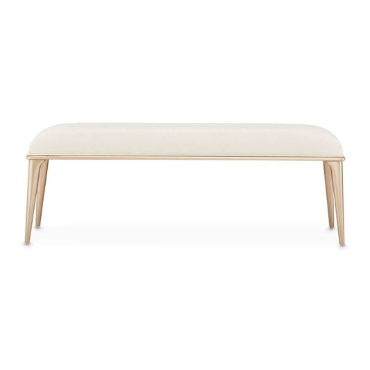 AICO by Michael Amini - La Rachelle Bed Bench - Champagne - 9034904-136 veiw 2