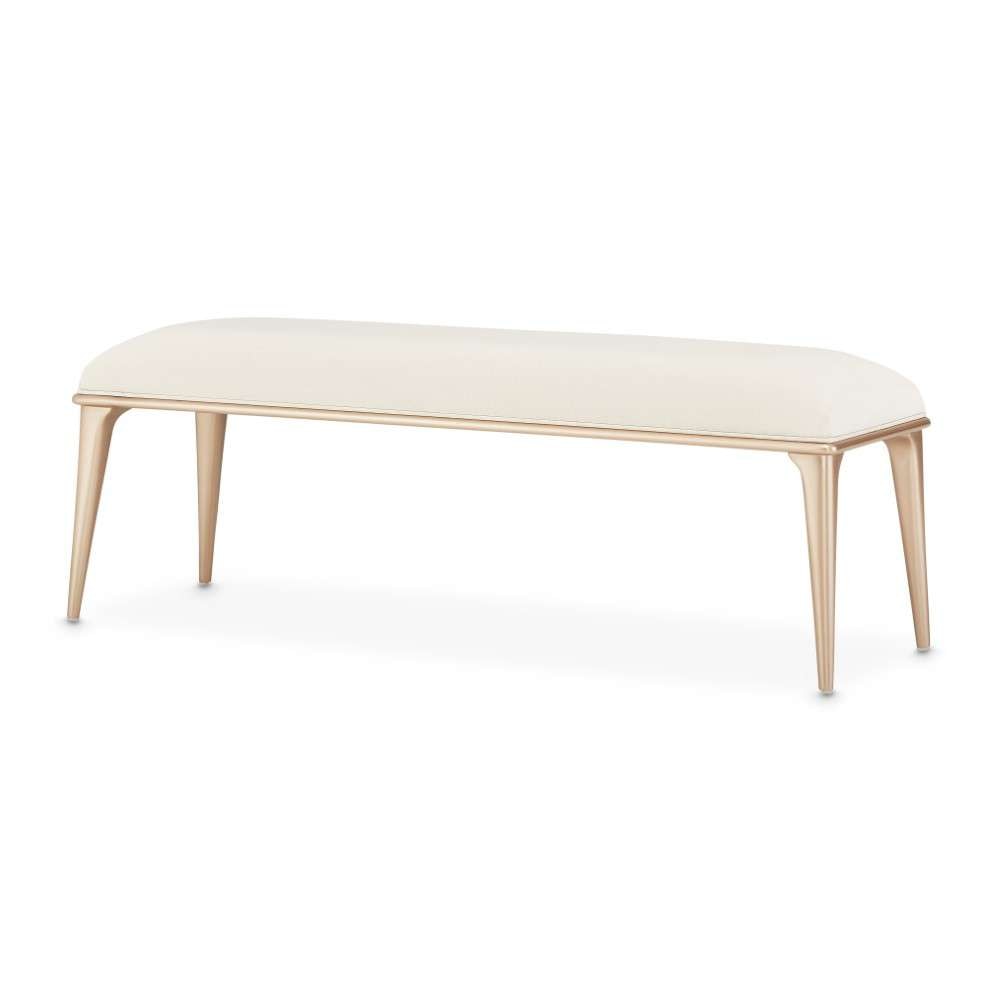 AICO by Michael Amini - La Rachelle Bed Bench - Champagne - 9034904-136 veiw 4
