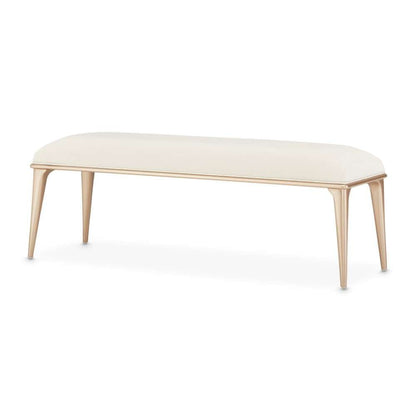 AICO by Michael Amini - La Rachelle Bed Bench - Champagne - 9034904-136 veiw 4