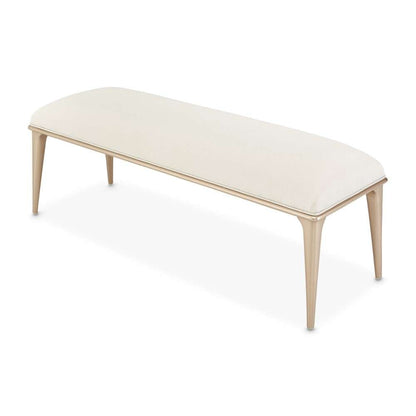 AICO by Michael Amini - La Rachelle Bed Bench - Champagne - 9034904-136 veiw 5