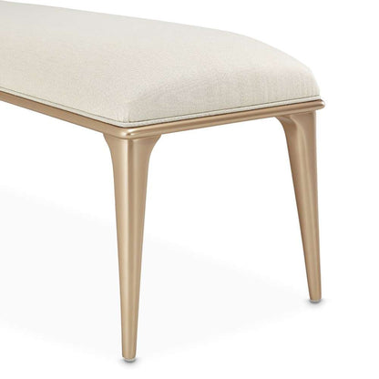 AICO by Michael Amini - La Rachelle Bed Bench - Champagne - 9034904-136 veiw 6