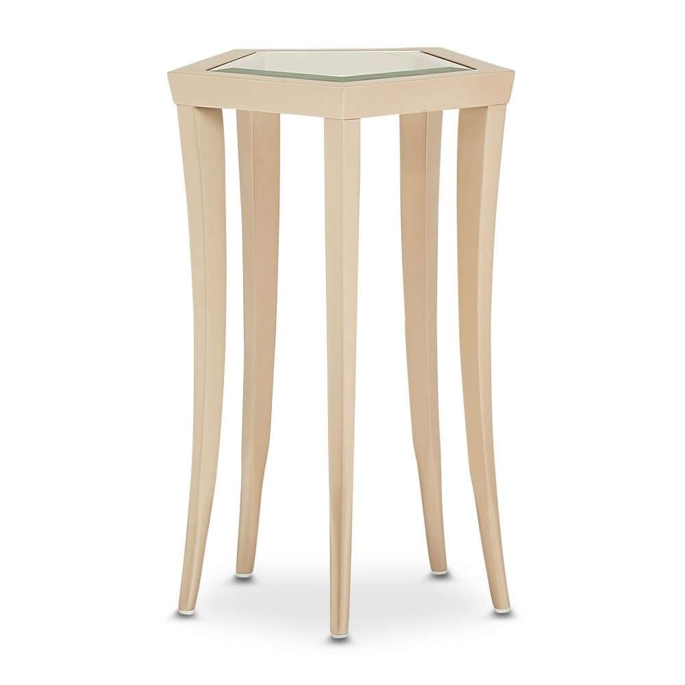 AICO by Michael Amini - La Rachelle Chairside Table - Champagne - 9034225-136 veiw 2