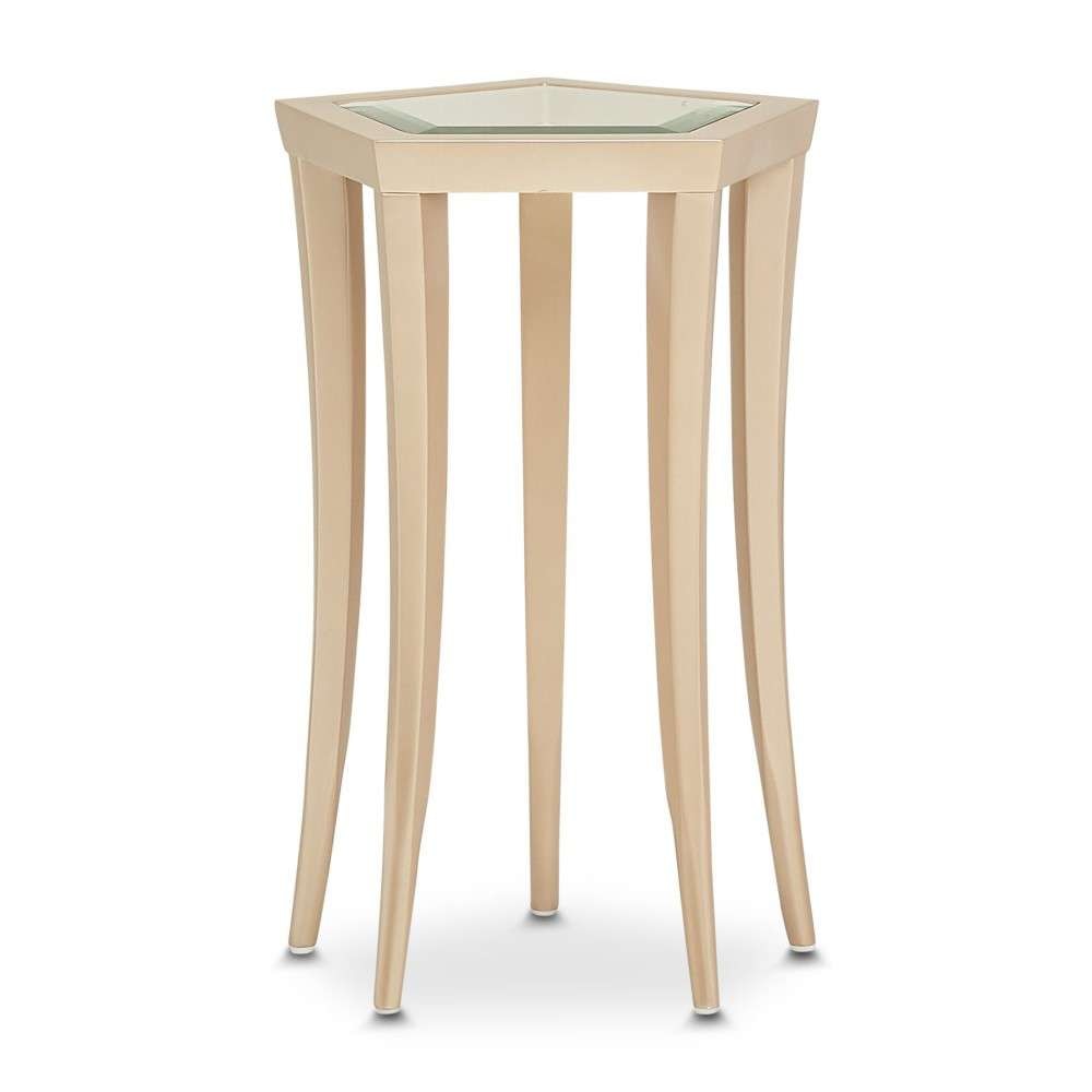 AICO by Michael Amini - La Rachelle Chairside Table - Champagne - 9034225-136 veiw 3