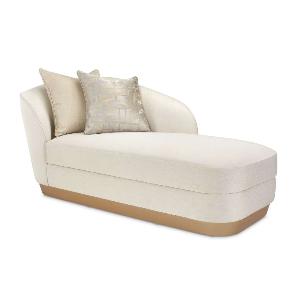 AICO by Michael Amini - La Rachelle Chaise - Icicle/Champagne - 9034842-ICICL-136 veiw 7