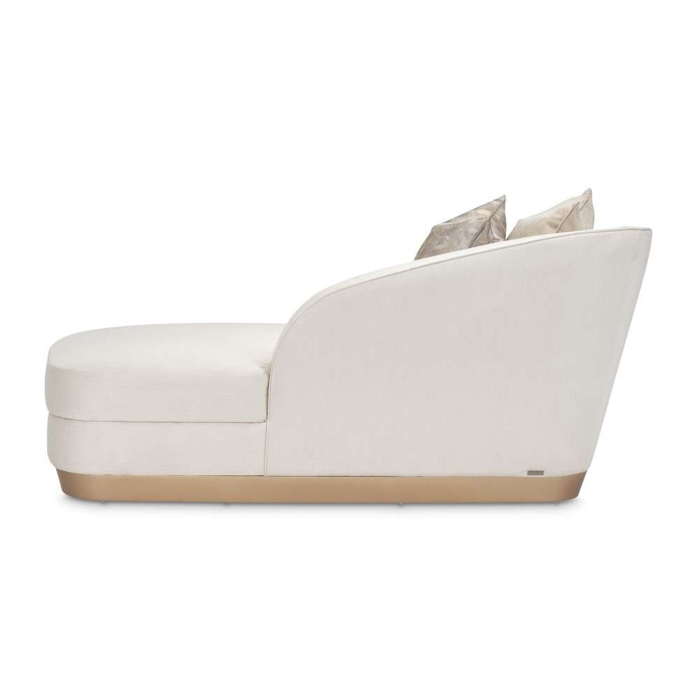AICO by Michael Amini - La Rachelle Chaise - Icicle/Champagne - 9034842-ICICL-136 veiw 8