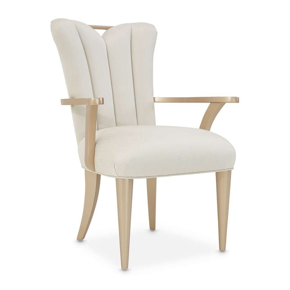 AICO by Michael Amini - La Rachelle Dining Arm Chair (Set of 2) - Icicle/Champagne - 9034004-136 veiw 1