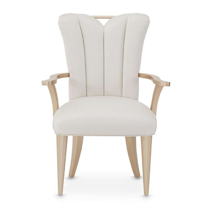 AICO by Michael Amini - La Rachelle Dining Arm Chair (Set of 2) - Icicle/Champagne - 9034004-136 veiw 2