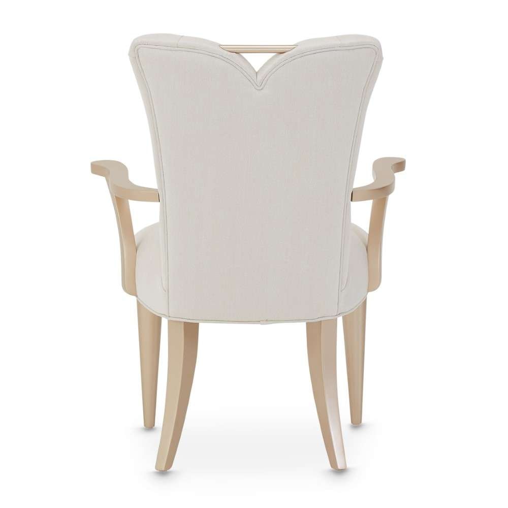 AICO by Michael Amini - La Rachelle Dining Arm Chair (Set of 2) - Icicle/Champagne - 9034004-136 veiw 5