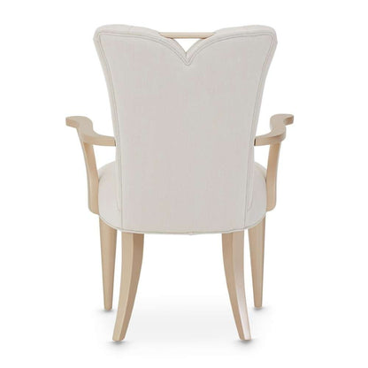 AICO by Michael Amini - La Rachelle Dining Arm Chair (Set of 2) - Icicle/Champagne - 9034004-136 veiw 5