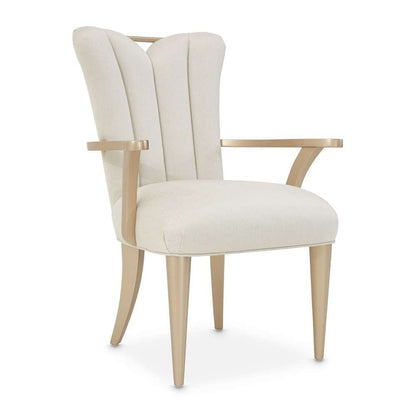 AICO by Michael Amini - La Rachelle Dining Arm Chair (Set of 2) - Icicle/Champagne - 9034004-136 veiw 6