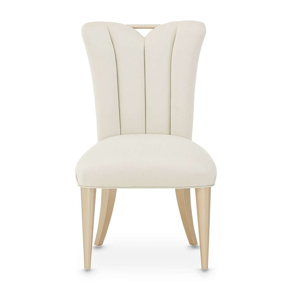 AICO by Michael Amini - La Rachelle Dining Side Chair (Set of 2) - Icicle/Champagne - 9034003-136 veiw 1