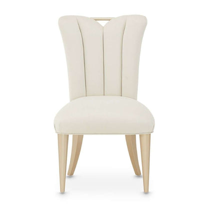 AICO by Michael Amini - La Rachelle Dining Side Chair (Set of 2) - Icicle/Champagne - 9034003-136 veiw 2
