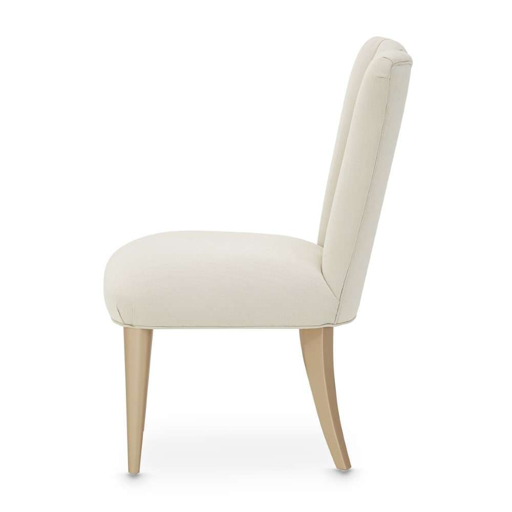 AICO by Michael Amini - La Rachelle Dining Side Chair (Set of 2) - Icicle/Champagne - 9034003-136 veiw 3