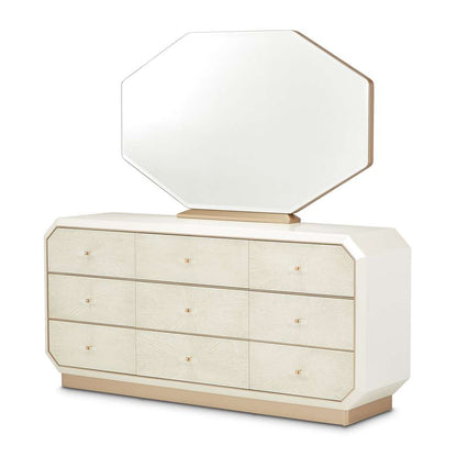 AICO by Michael Amini - La Rachelle Dresser and Mirror Set - Champagne - 9034050SA-260-136 veiw 1