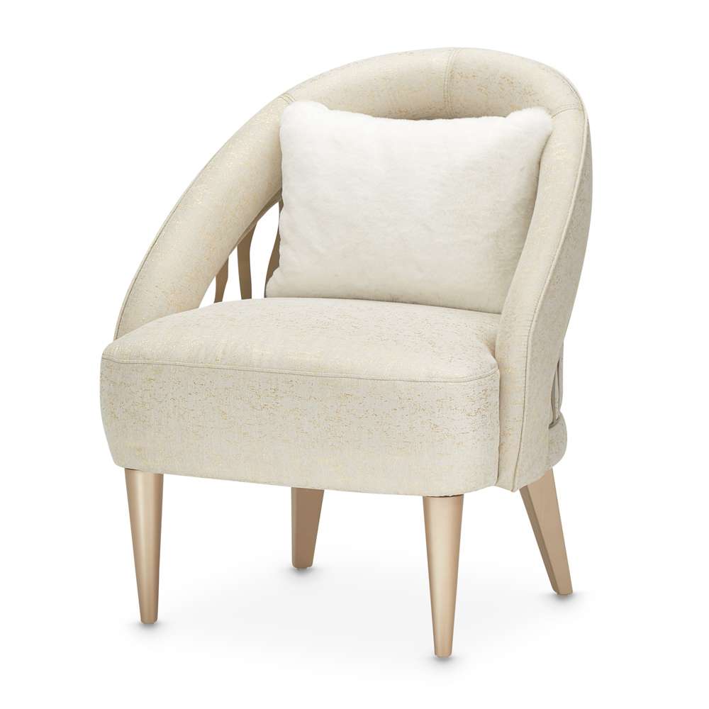AICO by Michael Amini - La Rachelle Flame Chair - Gold Rush/Champagne - 9034834-GDRSH-136 veiw 1