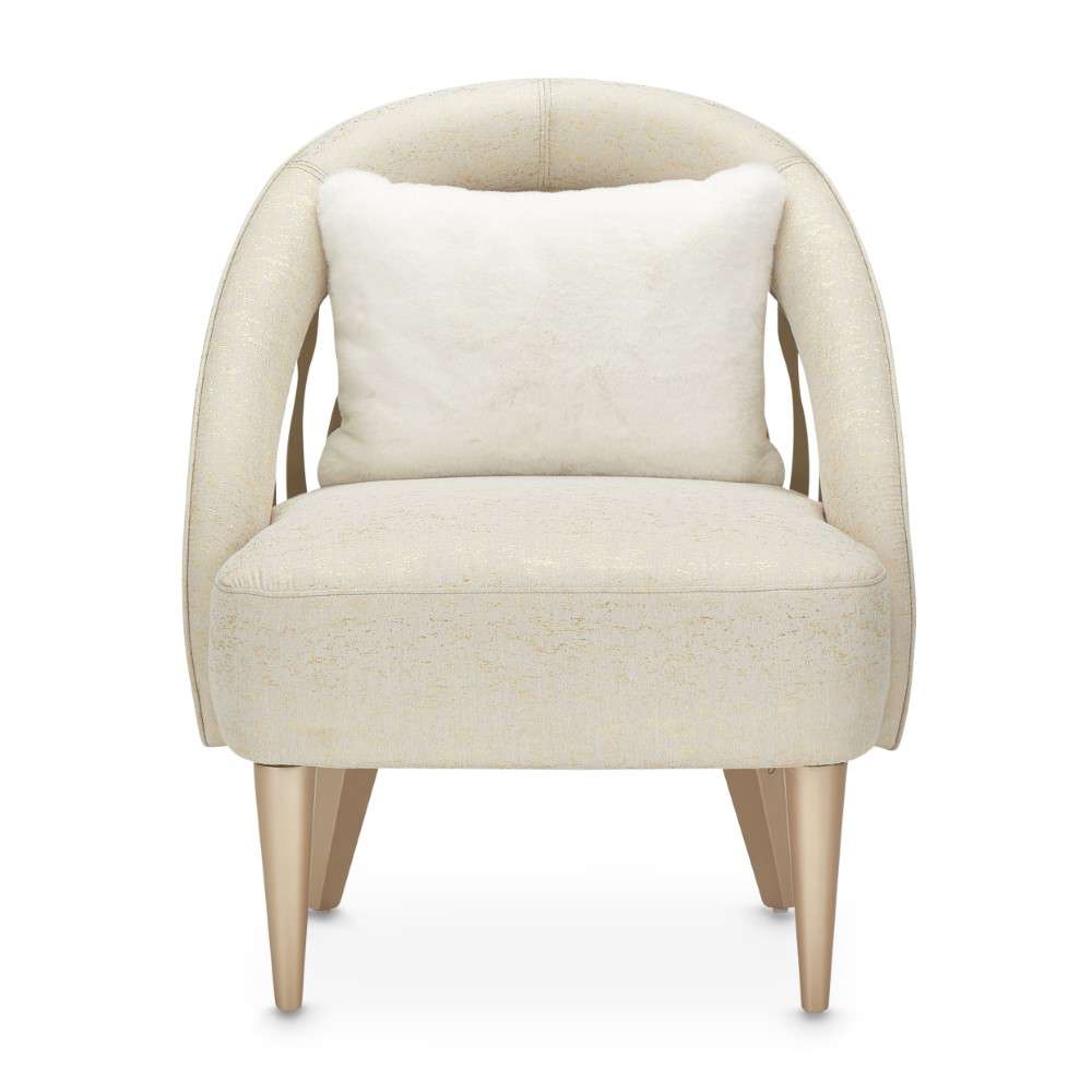AICO by Michael Amini - La Rachelle Flame Chair - Gold Rush/Champagne - 9034834-GDRSH-136 veiw 2